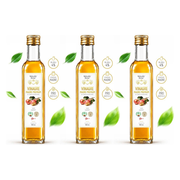 Tripack Vinagre de Manzana Premium
